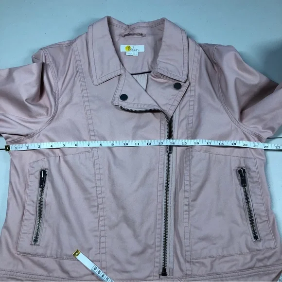 Boden Wren Biker pink milkshake Jacket size 14 - Picture 9 of 10